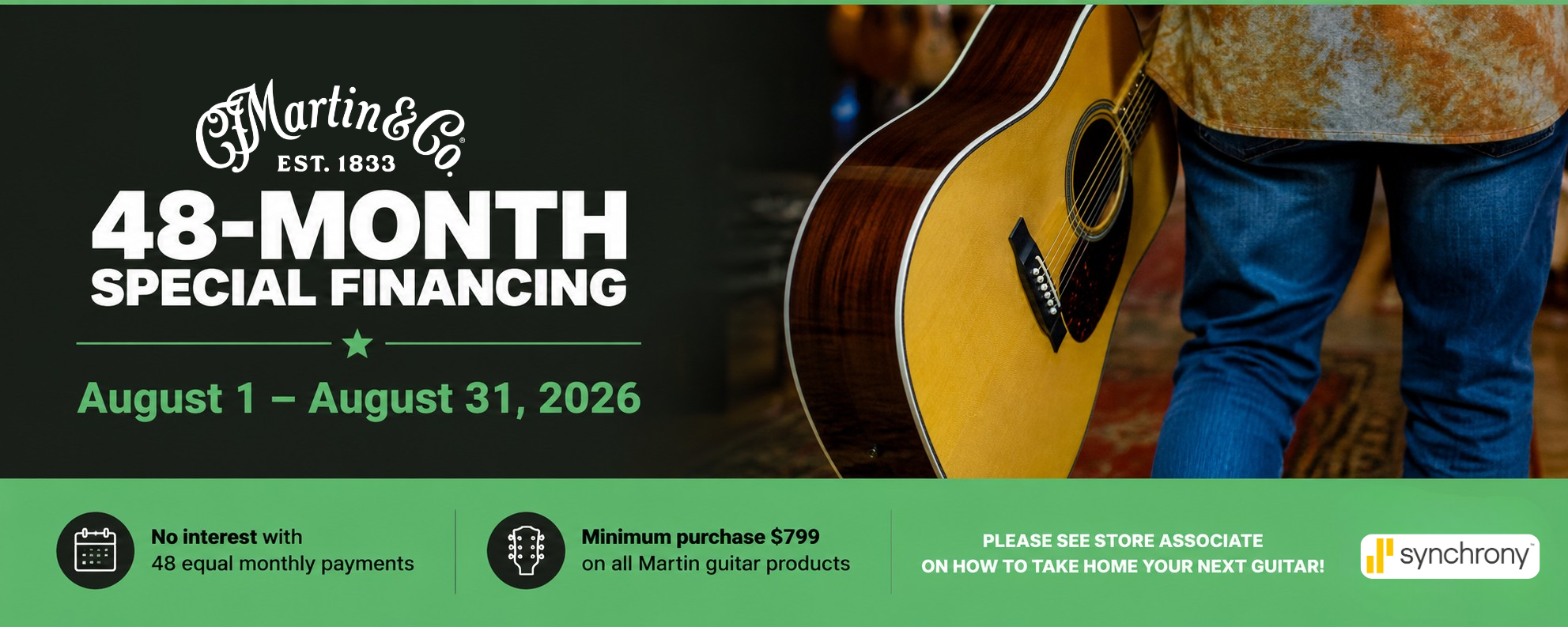 Martin August Financing Promo